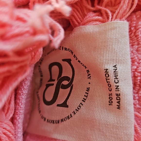 Spell & The Gypsy Collective Seashell Towel Pink - Picture 2 of 7